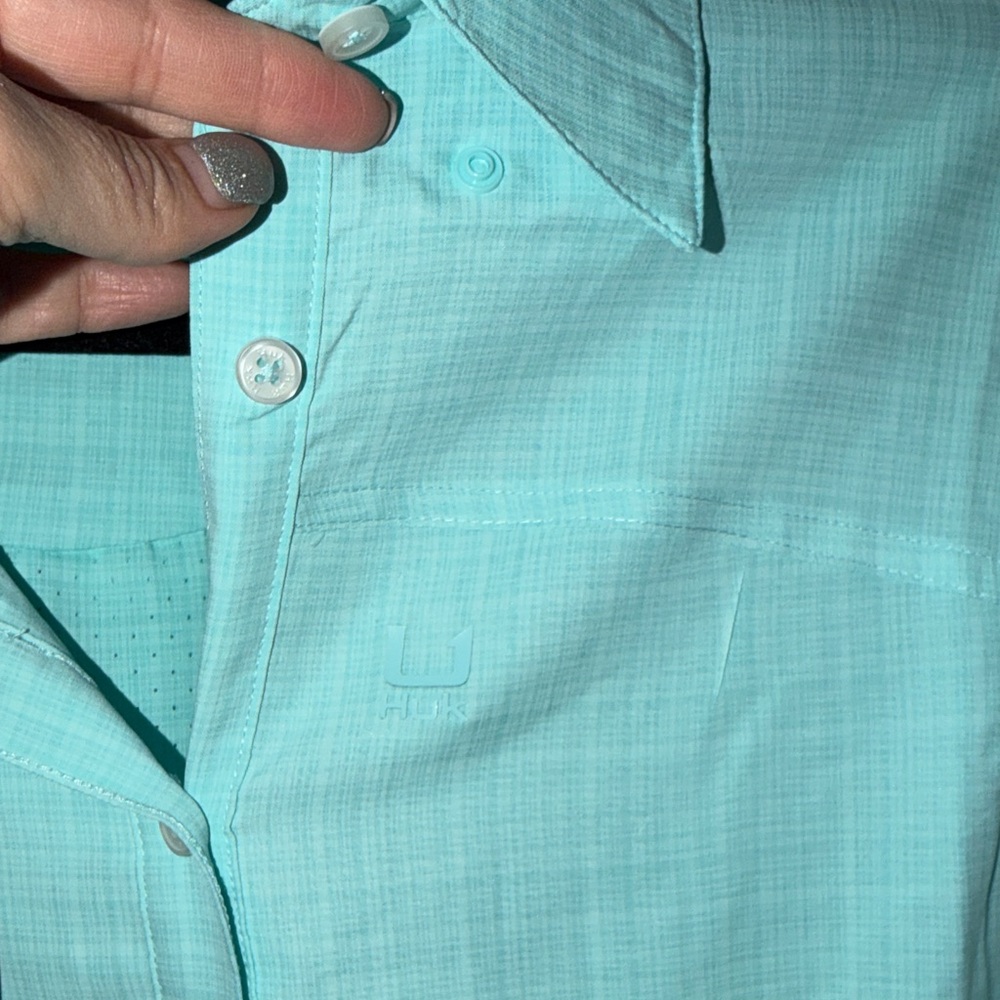 Huk Aqua Long Sleeve Shirt - Picture 4 of 5